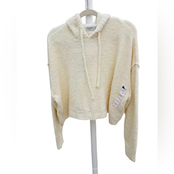 Arizona Sweaters - NWOT Arizona Crop Teddy Hoodie